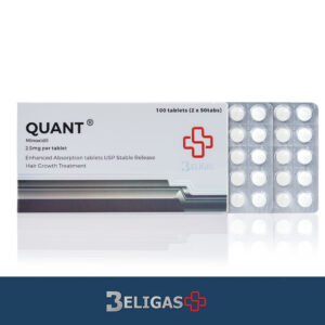 Quant minoxidile 2.5 mg per tablet, 100 tablets