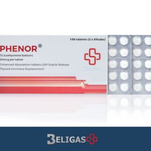 Pheno T3 (Liothyronine sodium) 25mcg, 100 tablets